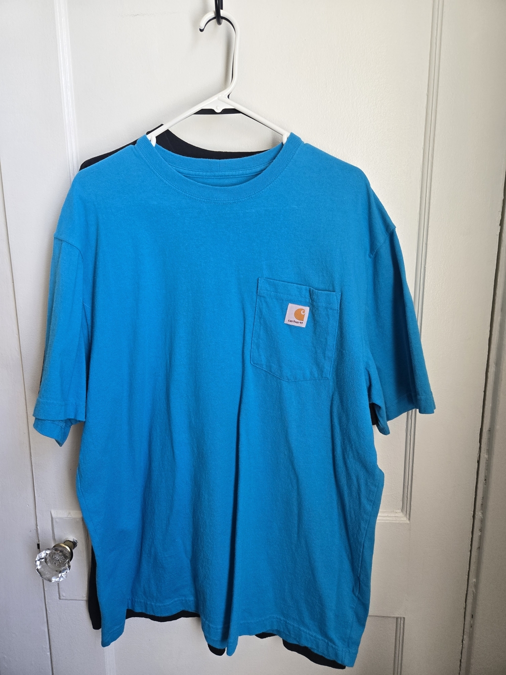 Carhartt Short-Sleeve Pocket Tee in Bright Blue